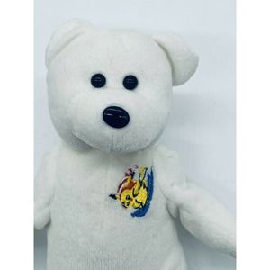 Pokemon "Picabear" SKIING 1999 PIKACHU Beanie Bear 8" Vintage RARE-less than 200